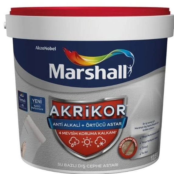 MARSHALL AKRİKOR SİLİKONLU + ÖRTÜCÜ ASTAR